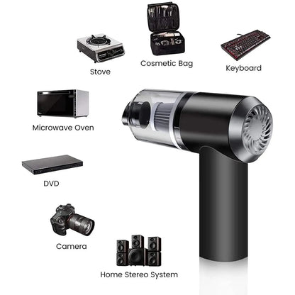 Visual representing of how much energy vacuum cleaner consume such as keyboard, stove, microwave oven, DVD, Camera, Home Stereo System.