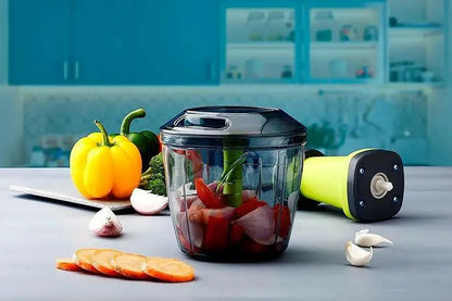 high quality hand vegetable chopper shown disassembled 